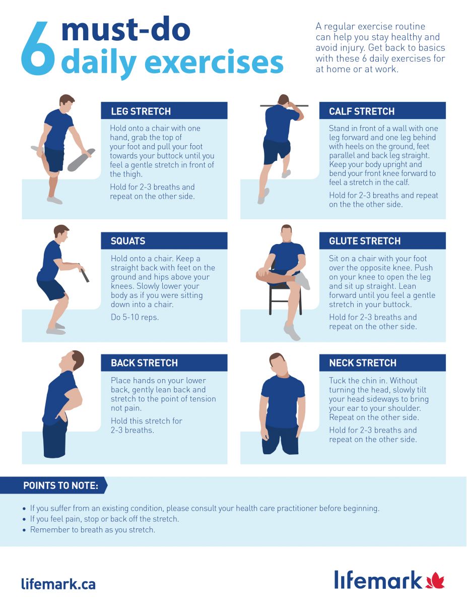 6 must-do daily exercises | Lifemark